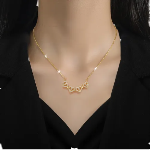 Cordão Ouro Presente Mulher 4 Folhas Magnetico Abre Trevo