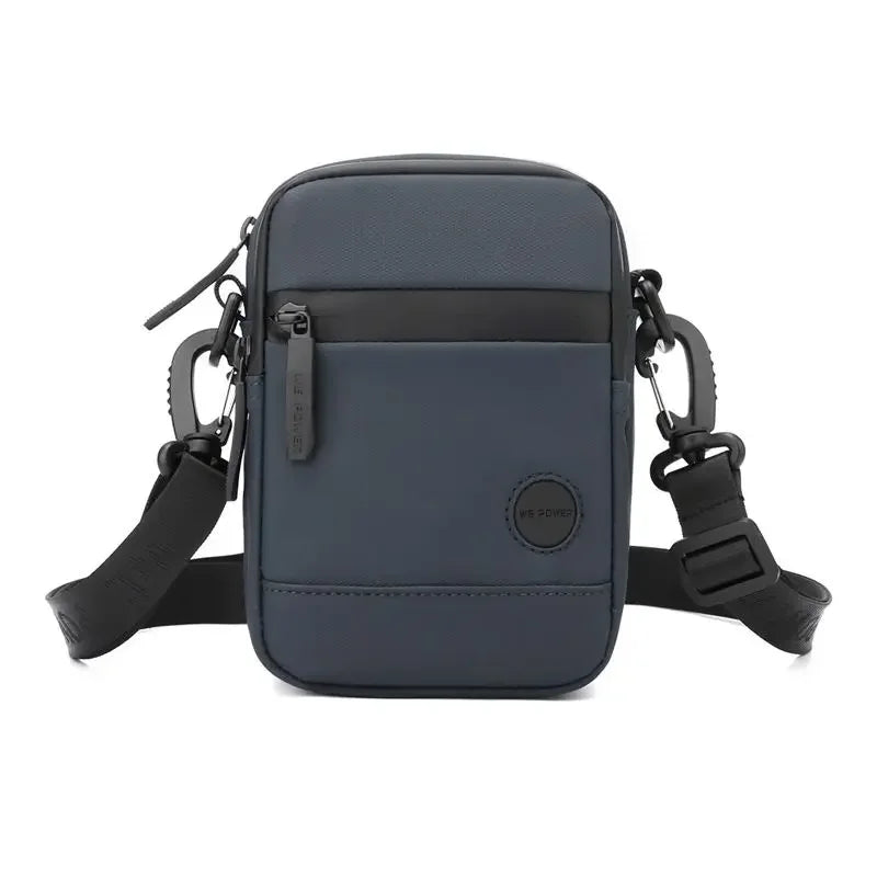 Bolsa Crossbody Masculina – Luxo Casual | Nylon, USB e Fones de Ouvido