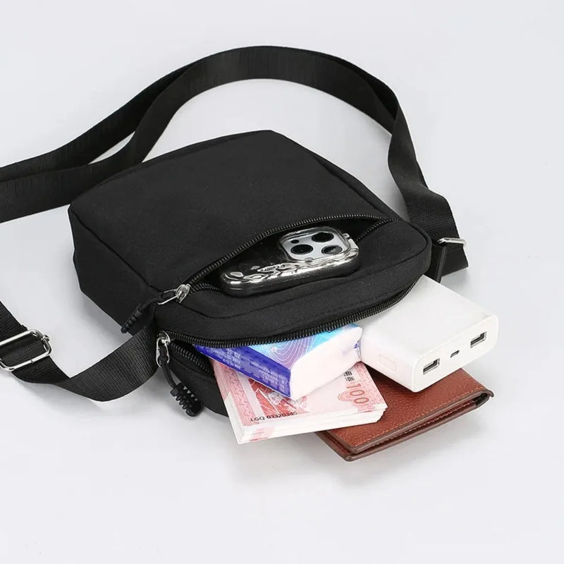 Bolsa Crossbody Masculina – Mini, Casual e Funcional | Nylon e Oxford