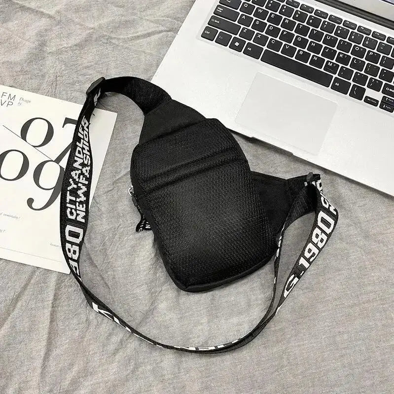 Bolsa de Ombro Masculina – Estilo INS | Compacta e Impermeável