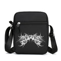 Bolsa Crossbody Masculina – Estampa RUNE | Grande Capacidade e Estilo Único